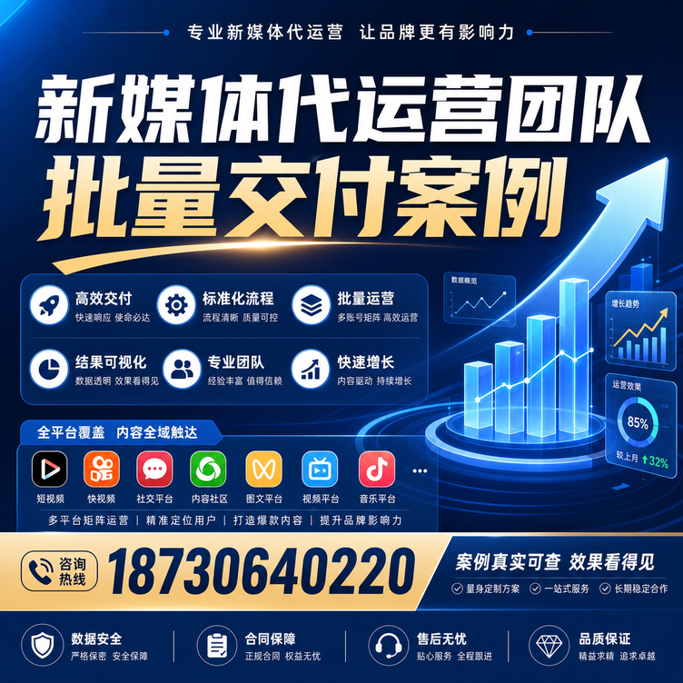 商丘代运营公司多客户账号批量高效交付案例